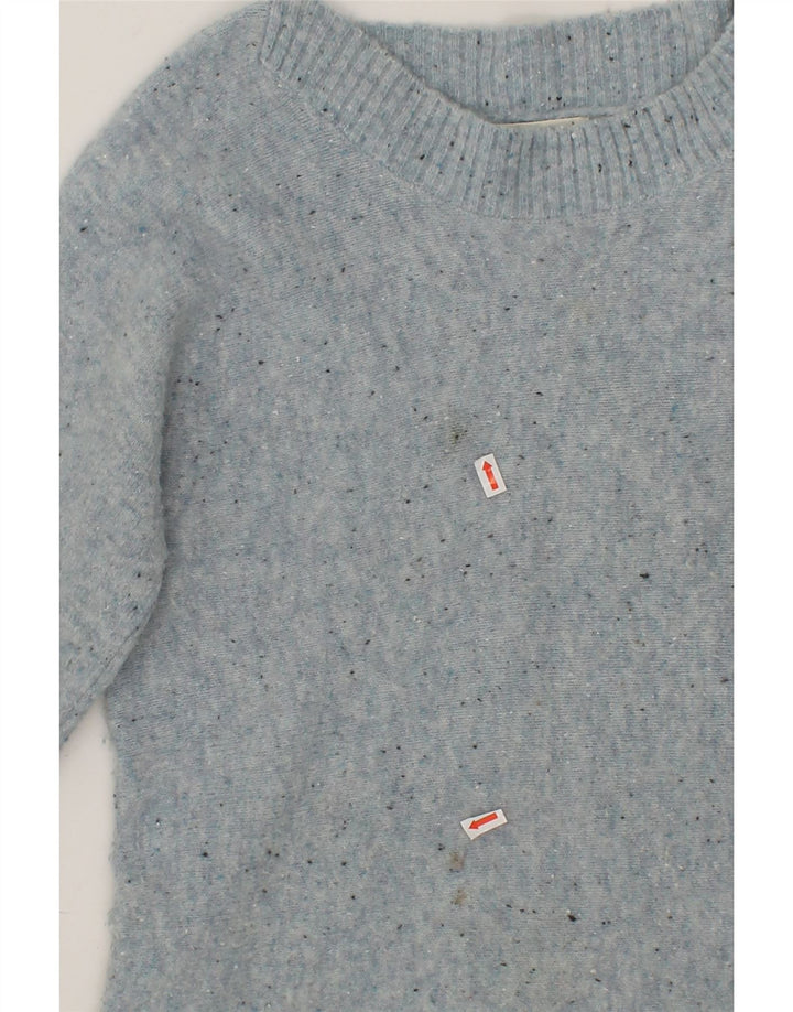 WHITE STUFF Womens Boat Neck Jumper Sweater UK 10 Small Blue Flecked Vintage White Stuff and Second-Hand White Stuff from Messina Hembry 