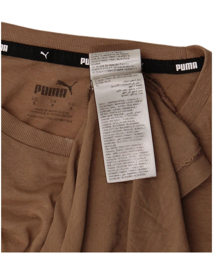 Ανδρικό γραφικό T-Shirt Puma Top Μικρό καφέ βαμβακερό