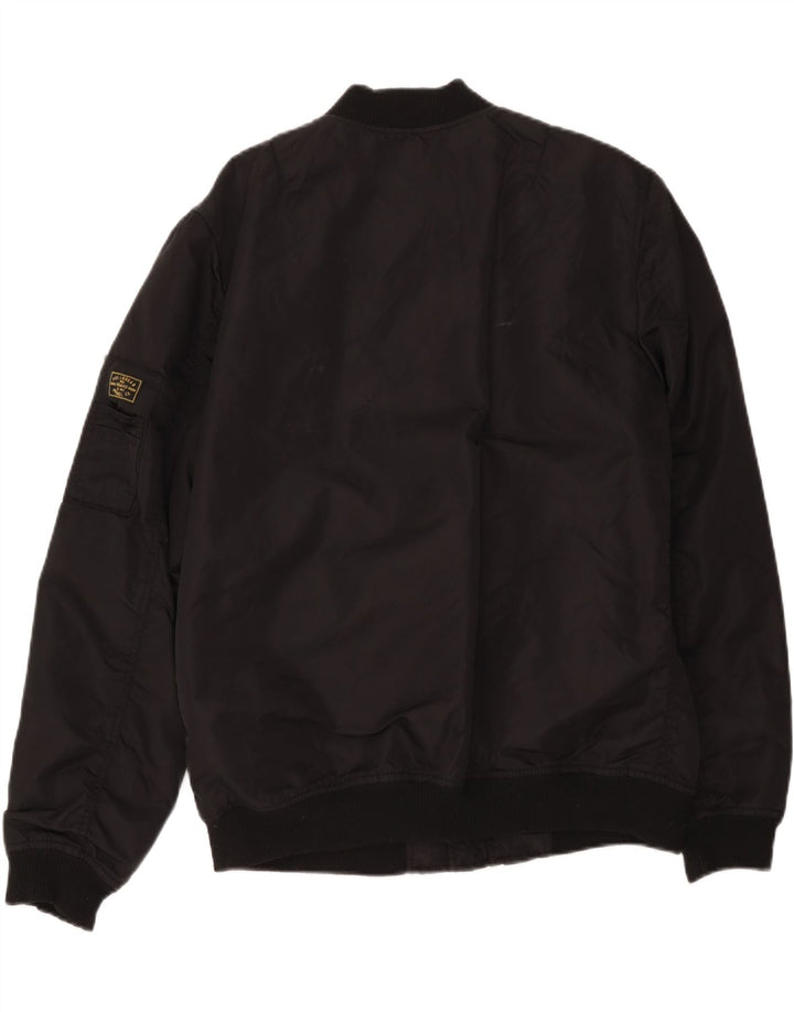 Pull & Bear Γυναικείο Bomber Jacket UK 18 XL μαύρο νάιλον