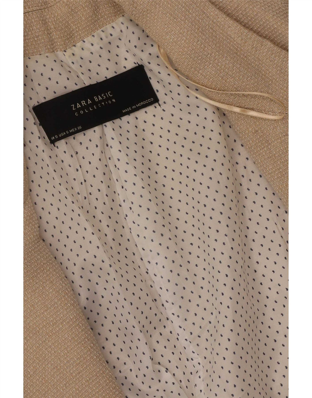 Zara Γυναικείο Open Oversized Blazer Jacket UK 10 Small Beige