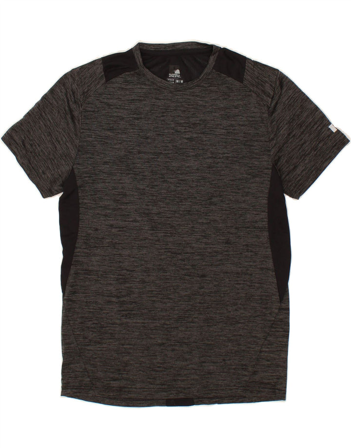 RUSSELL ATHLETIC Mens T-Shirt Top Medium Grey Colourblock Polyester Vintage Russell Athletic and Second-Hand Russell Athletic from Messina Hembry 