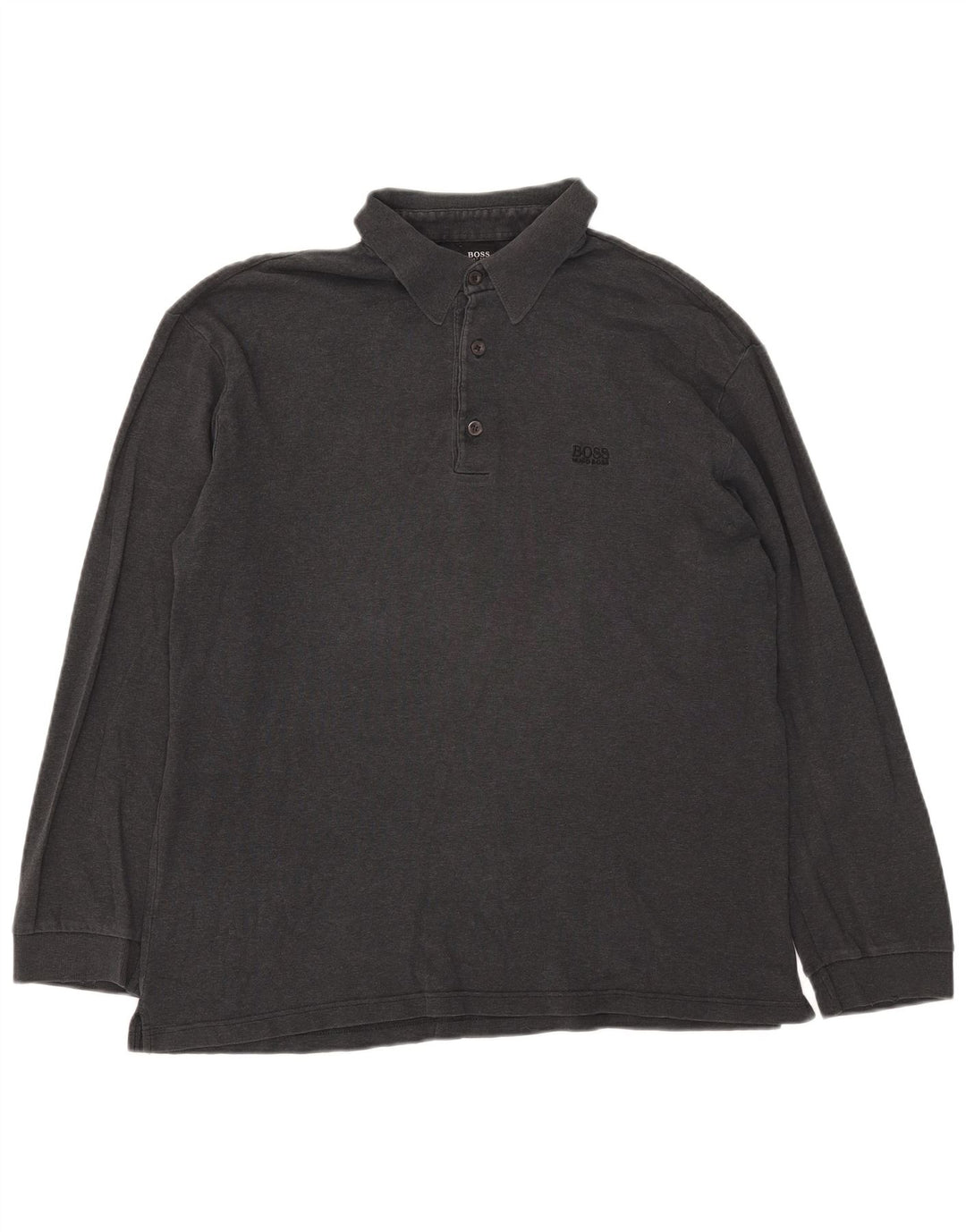 Ανδρικό μακρυμάνικο μπλουζάκι πόλο Hugo Boss 2XL γκρι