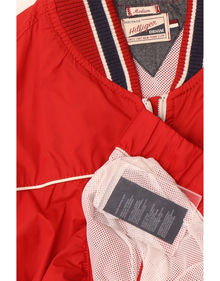Ανδρικό μπουφάν Tommy Hilfiger UK 38 Μεσαίο κόκκινο ριγέ νάιλον