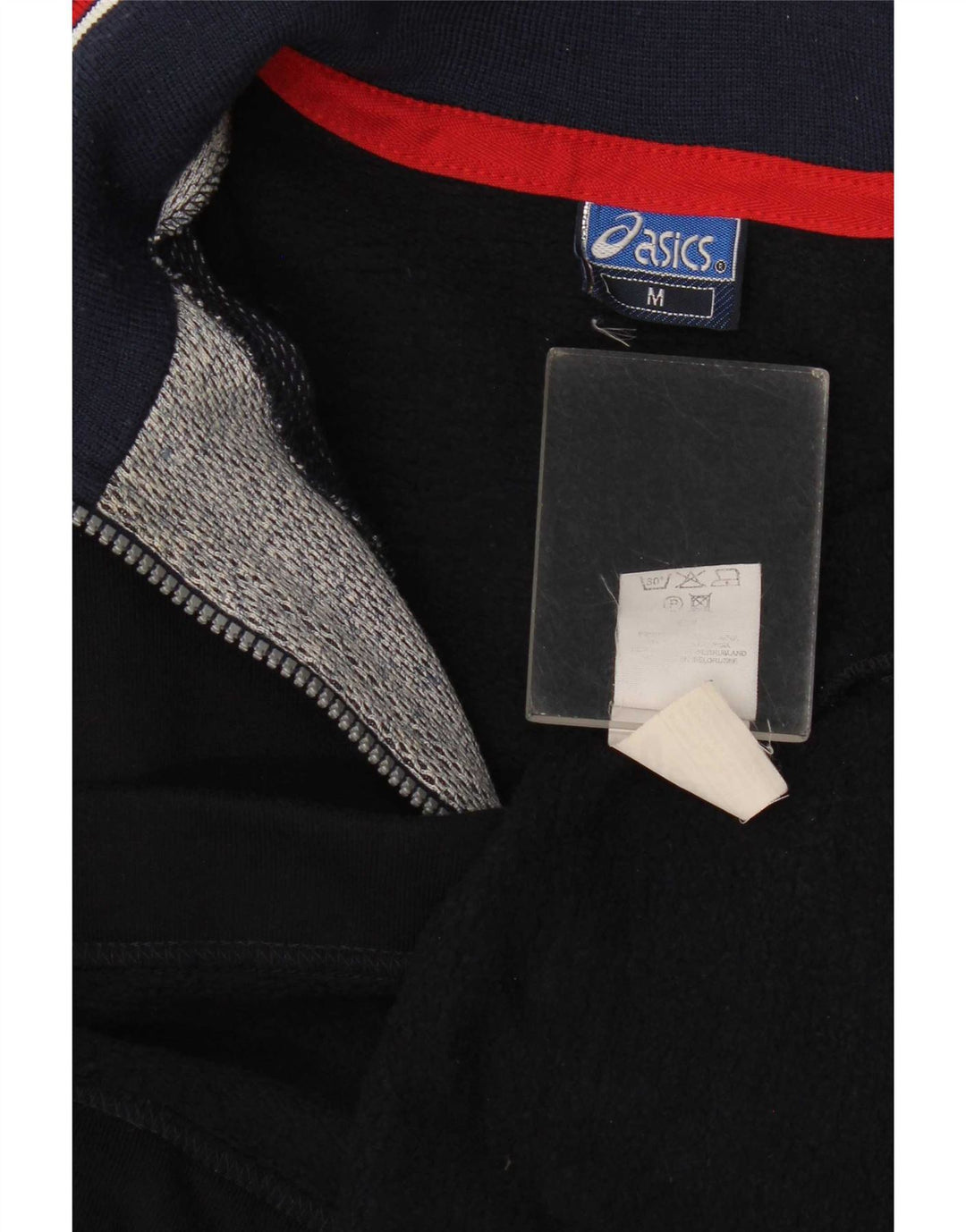 Asics Ανδρικό φούτερ με φερμουάρ Jumper Μεσαίο Μαύρο