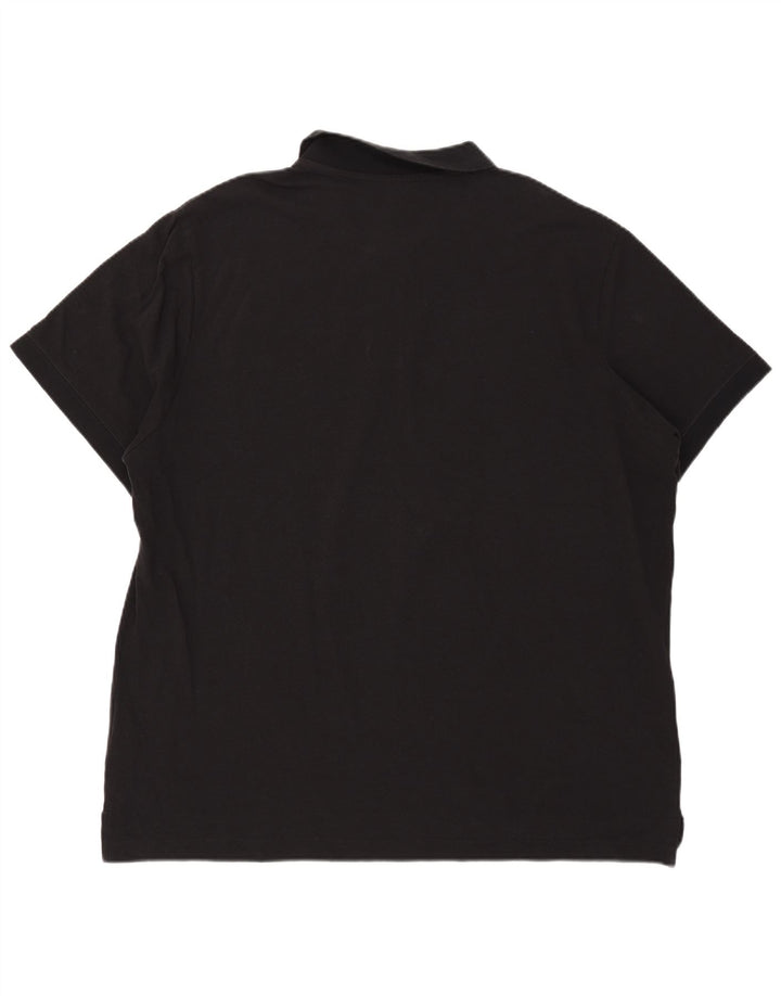 Ανδρικό μπλουζάκι πόλο Nike 2XL μαύρο βαμβακερό