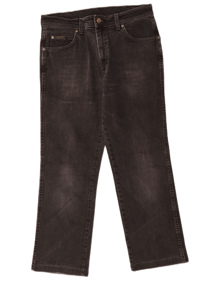 Ανδρικό τζιν ίσιο Wrangler Texas Stretch W33 L27 Μαύρο βαμβακερό