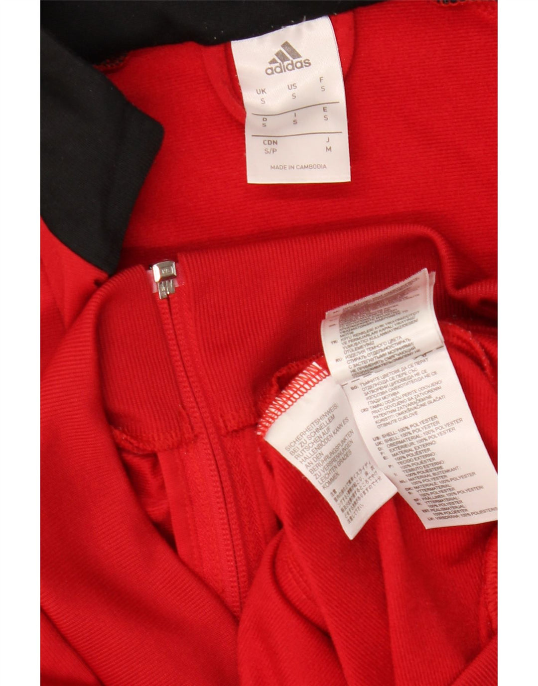 Ανδρική αθλητική φόρμα Adidas Top Jacket Μικρό Κόκκινο Colourblock Πολυεστέρας