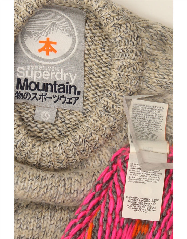 Γυναικείο πουλόβερ Superdry Crew Neck Jumper UK 14 Medium Grey Fair Isle