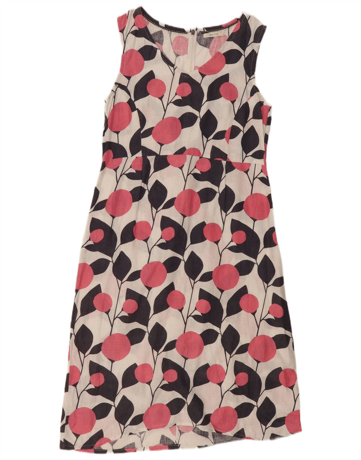 White Stuff Γυναικείο Αμάνικο Φόρεμα Shift UK 12 Medium White Floral