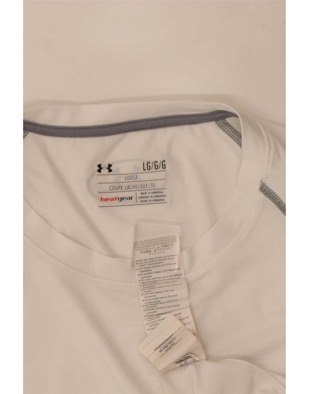 Under Armour Ανδρικό Heat Gear Top Μακρύ μανίκι μεγάλο λευκό πολυεστέρα
