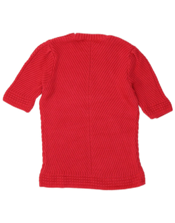 Marks & Spencer Γυναικείο πουλόβερ με λαιμόκοψη UK 10 Small Pink