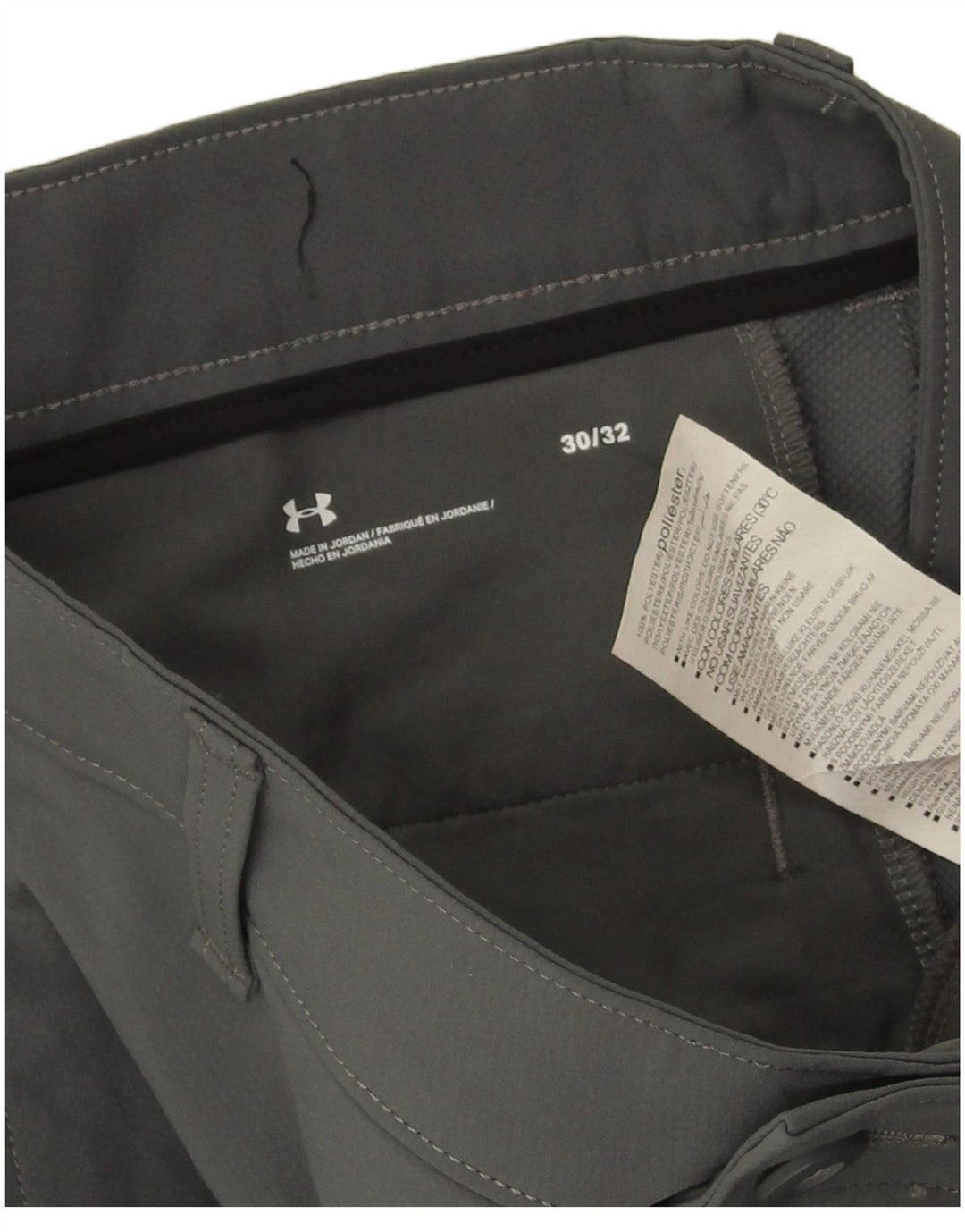 Under Armour Ανδρικό Slim Chino Παντελόνι W30 L32 Γκρι Πολυεστέρας