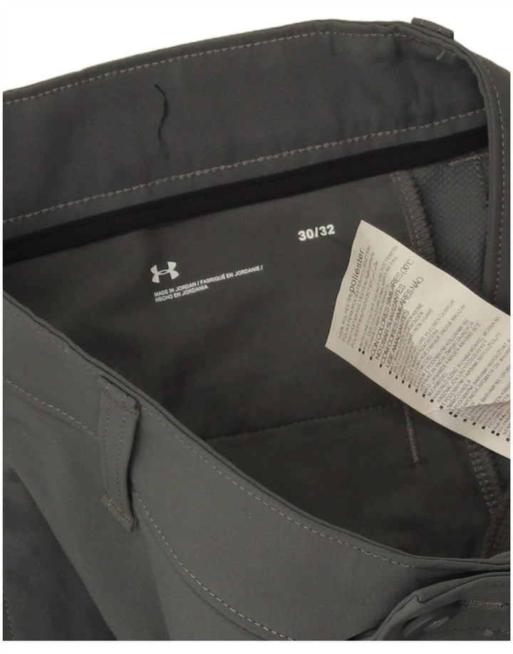Under Armour Ανδρικό Slim Chino Παντελόνι W30 L32 Γκρι Πολυεστέρας