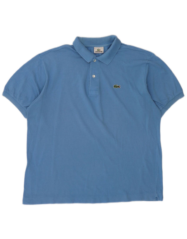 Ανδρικό μπλουζάκι πόλο Lacoste, μέγεθος 5, μεγάλο μπλε βαμβακερό