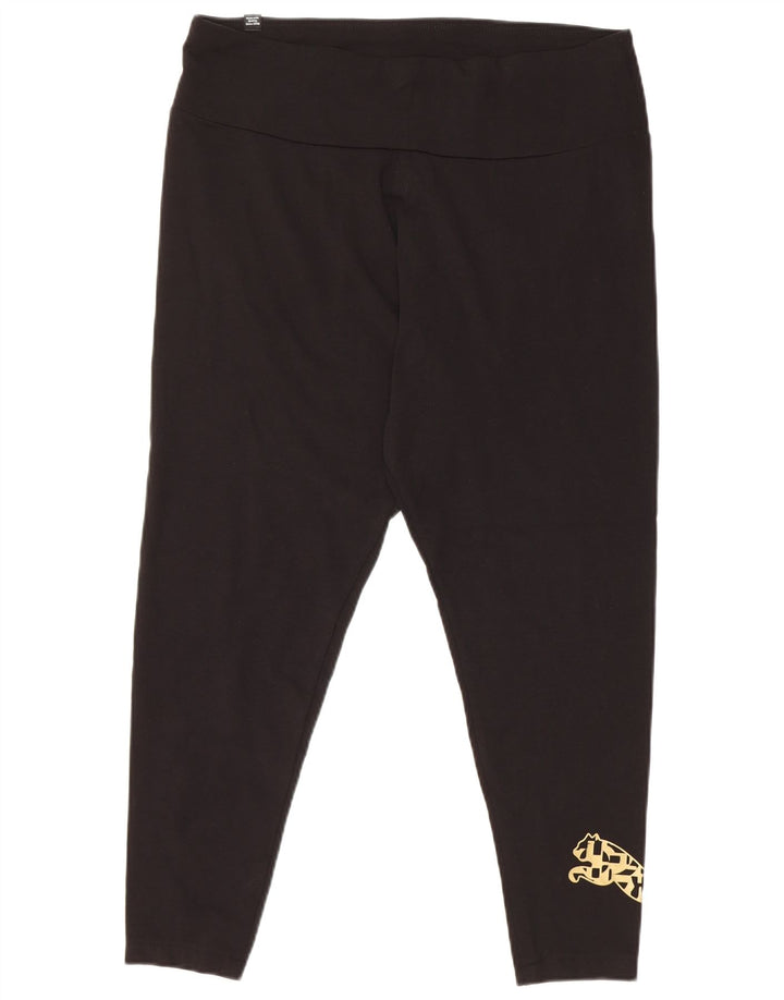 Γυναικείο Γραφικό Κολάν PUMA UK 18 XL Μαύρο βαμβακερό