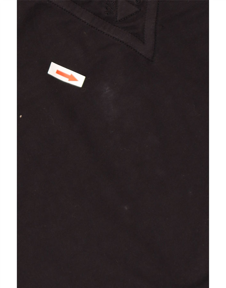 Ανδρικό γραφικό μπλουζάκι Guess Top Μεσαίο μαύρο βαμβακερό