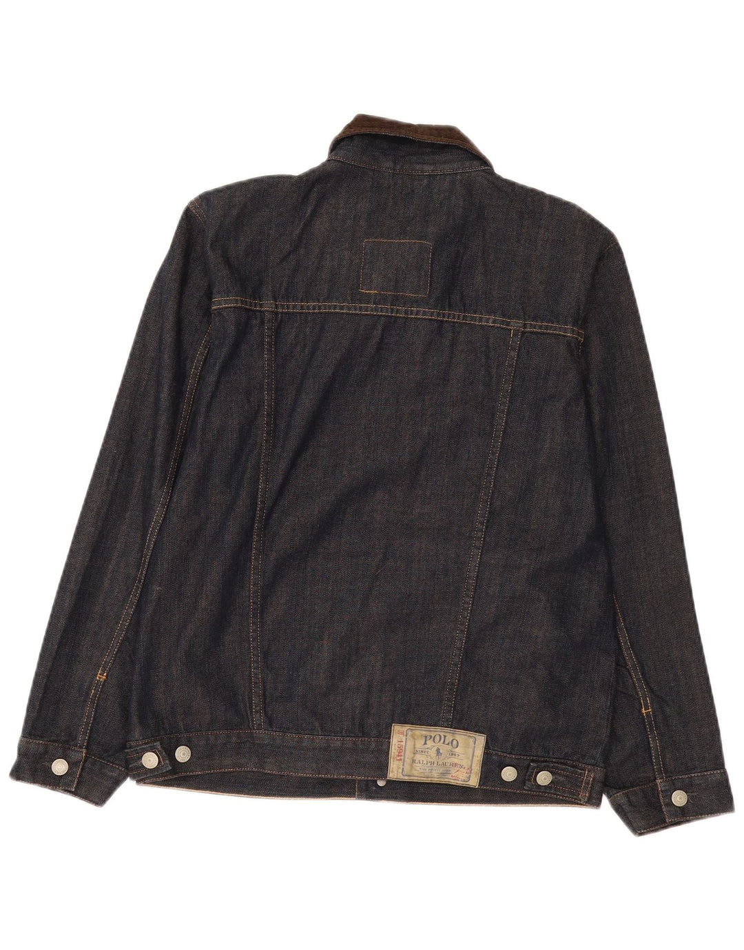 Polo Ralph Lauren Boys Τζιν μπουφάν 15-16 ετών XL Navy Blue Cotton