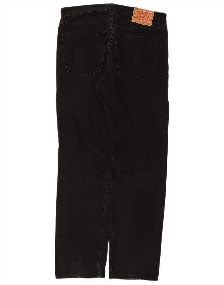 Levi's Mens 521 Tapered Jeans W34 L32 Μαύρο βαμβακερό