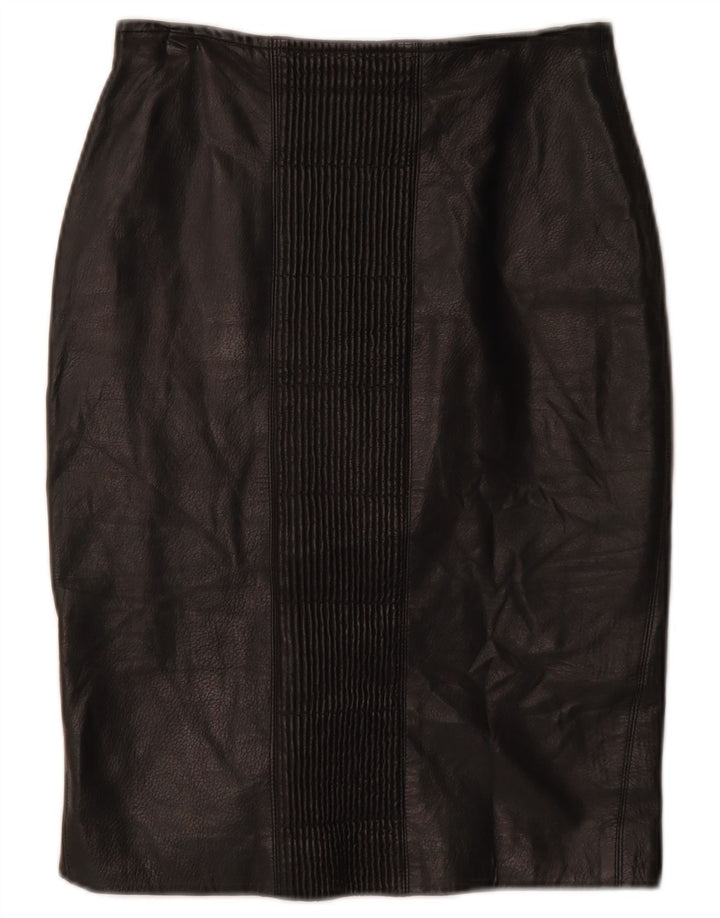 Γυναικεία Δερμάτινη Φούστα VNTAGE W26 Μικρή Μαύρη