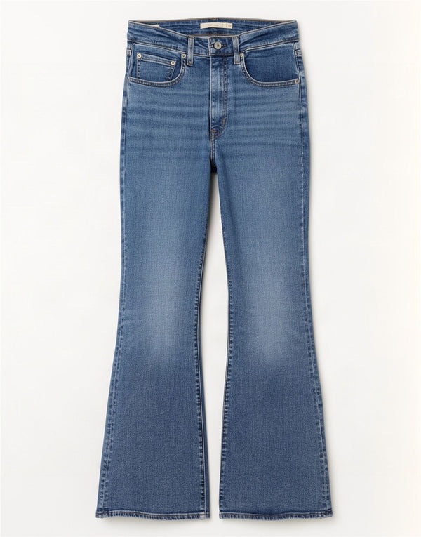 Levi's Womens 726 Flared Jeans W30 L30 Blue Cotton