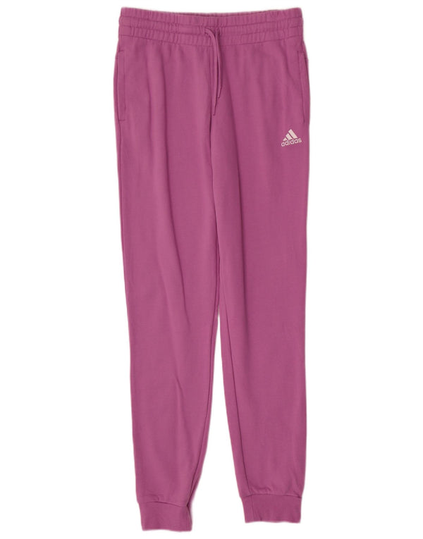 Γυναικεία αθλητική φόρμα ADIDAS γραφικά παντελόνια Joggers UK 8/10 Small Purple