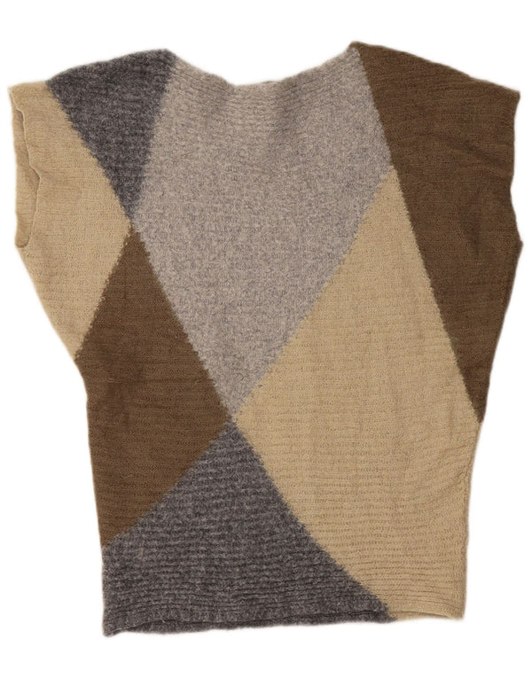 BENETTON Γυναικείο πουλόβερ με λαιμόκαυστο UK 14 Μεσαίο Πολύχρωμο