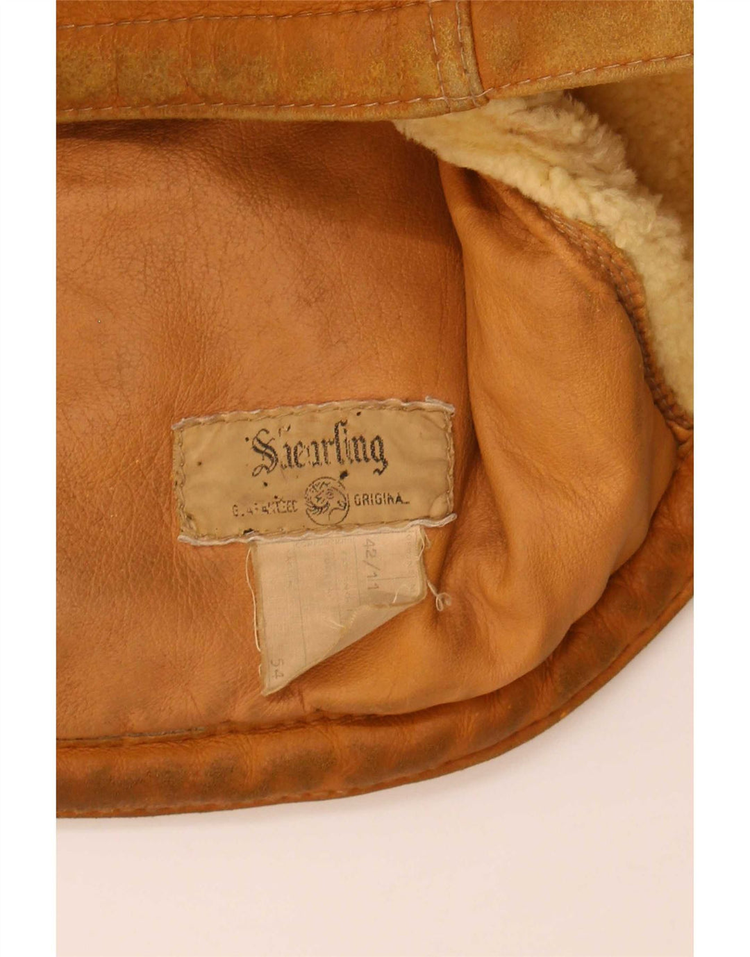 Vintage Ανδρικό Shearling Jacket UK 42 XL Beige Shearling