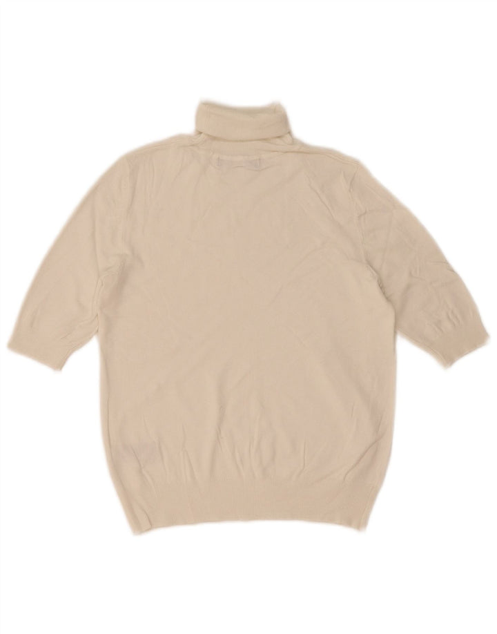 Marks & Spencer Γυναικείο πουλόβερ με ρολό λαιμόκοψη UK 8 Small White