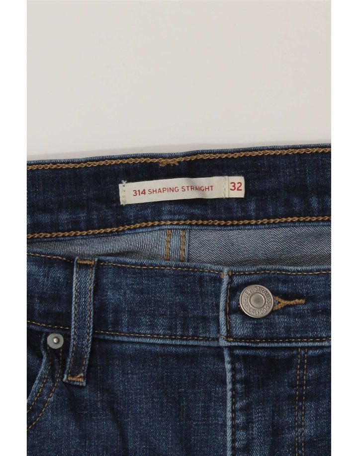 Levi's Womens 314 Shaping Straight Jeans W32 L30 Blue