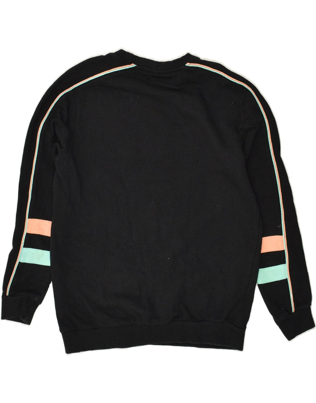 FILA Womens Graphic Sweatshirt Jumper UK 6 XS Black Cotton | Vintage Fila | Thrift | Second-Hand Fila | Used Clothing | Messina Hembry 