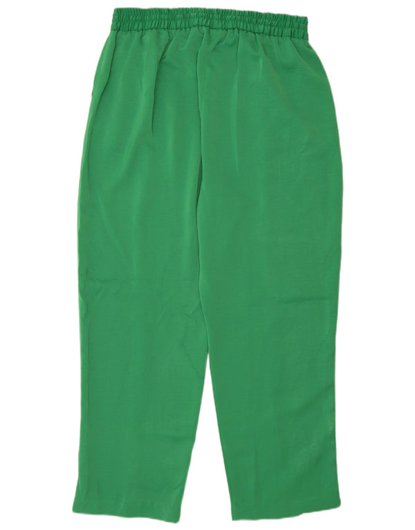 Zara Γυναικείο ίσιο παντελόνι XL W32 L27 Πράσινο Πολυεστέρας