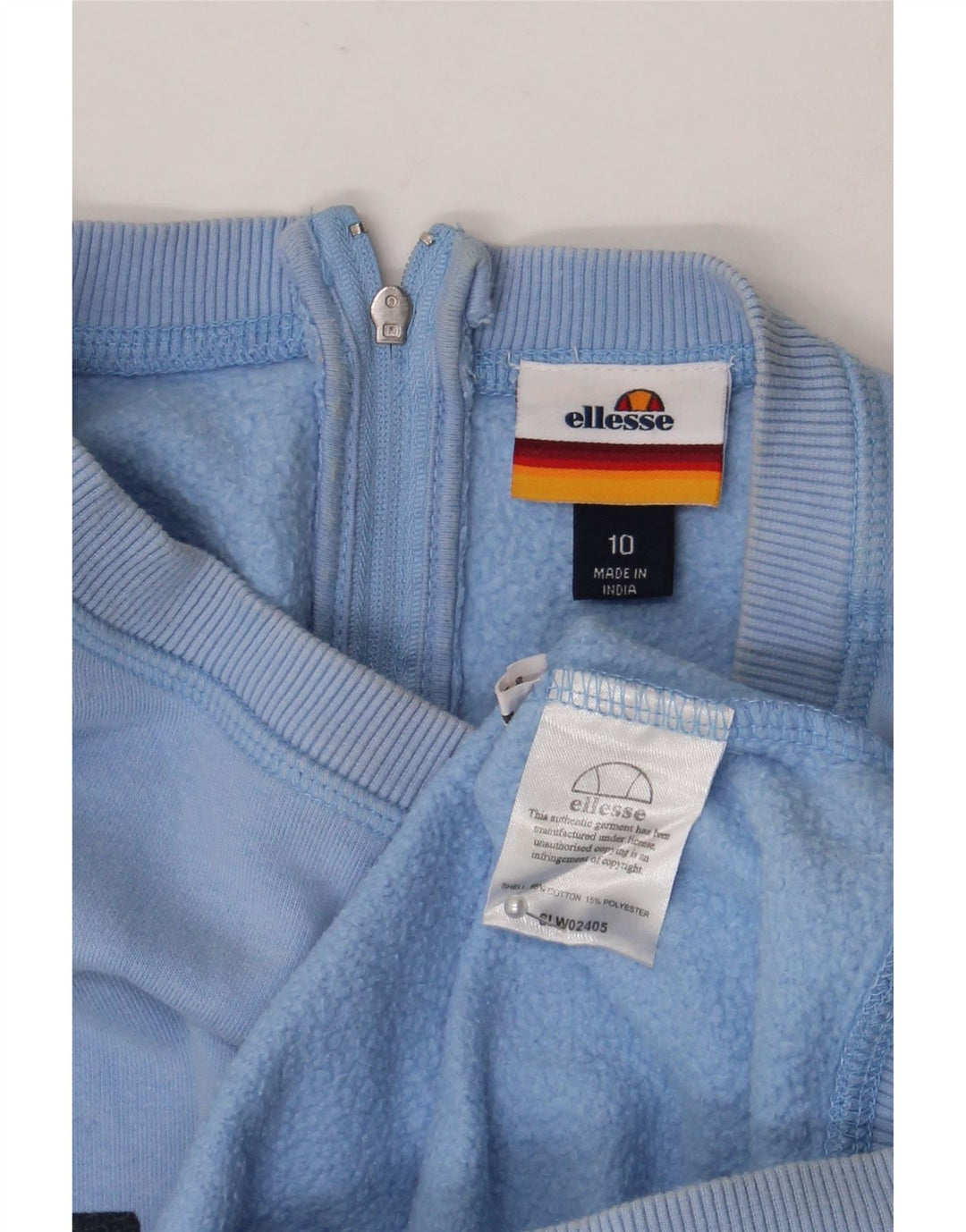 Γυναικείο γραφικό υπερμεγέθη φούτερ Ellesse UK 10 Small μπλε βαμβακερό