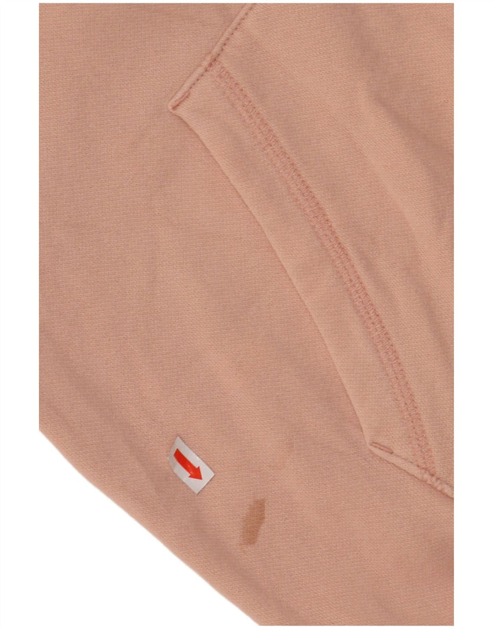 CHAMPION Γυναικείο Γραφικό Hoodie Jumper UK 16 μεγάλο ροζ βαμβακερό