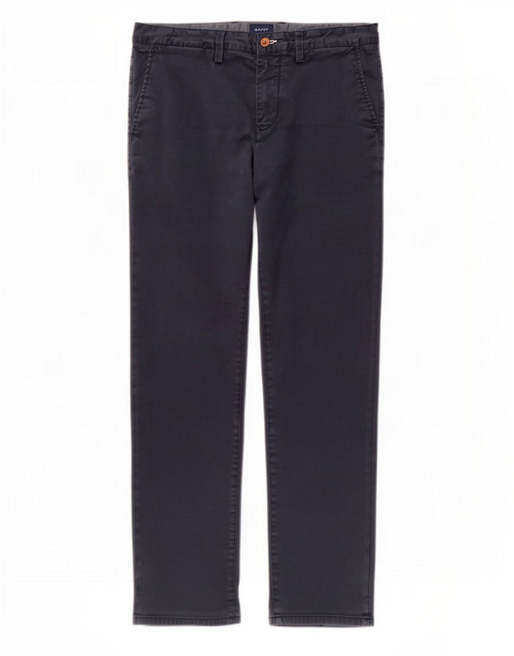 Ανδρικό παντελόνι Gant Straight Regular Chino W34 L30 Navy Blue