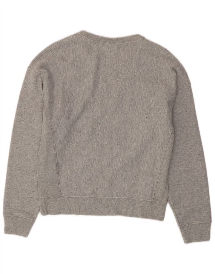 CHAMPION Γυναικεία γραφική φούτερ Jumper UK 14 Medium Grey Cotton