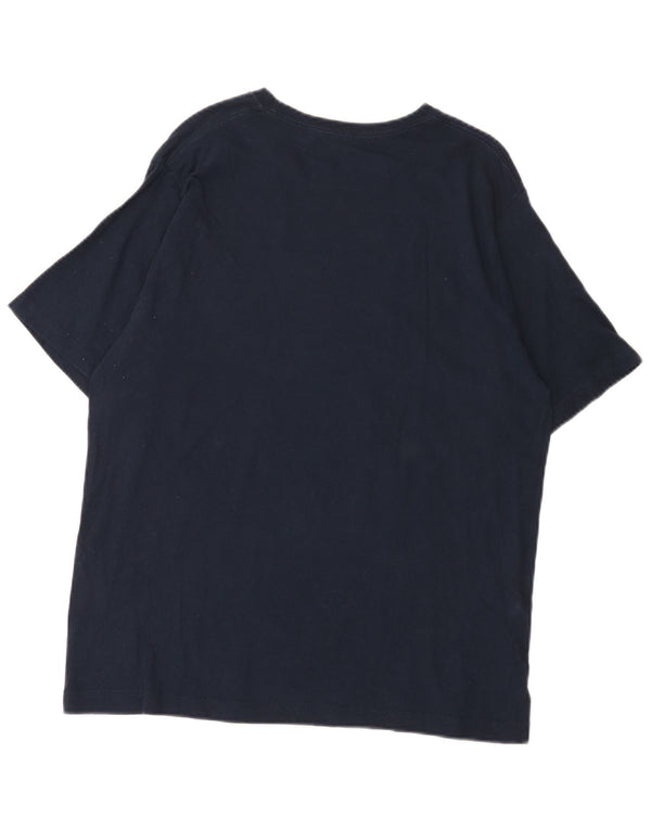 Ανδρικό T-Shirt Dkny Top Large Navy Blue από βαμβάκι