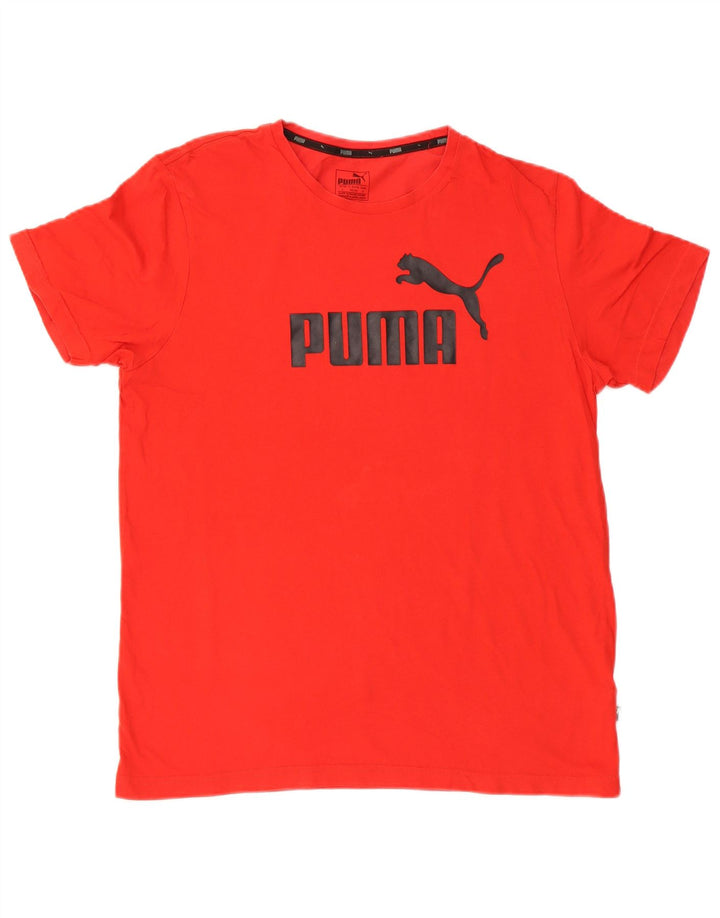 Ανδρικό γραφικό T-Shirt Puma Top μεγάλο κόκκινο βαμβακερό