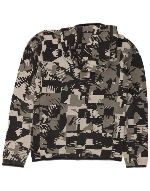 Ανδρικό πουλόβερ Nike με φερμουάρ με κουκούλα XS Γκρι βαμβακερό καμουφλάζ