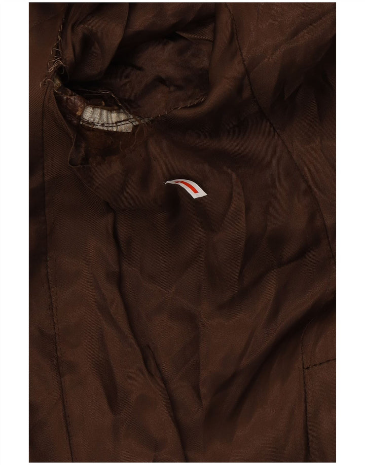 VINTAGE Ανδρικό Δερμάτινο Παλτό UK 38 Δερμάτινο Μεσαίο Καφέ