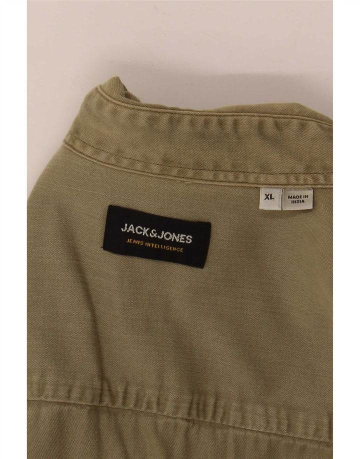 Jack & Jones Ανδρικό Τζιν Πουκάμισο XL Χακί