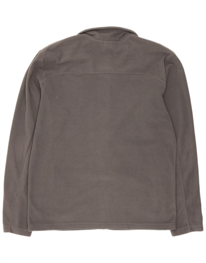 The North Face Mens Fleece Jacket UK 38 Medium Grey Polyester