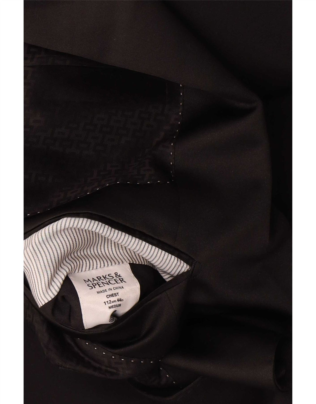 Marks & Spencer Ανδρικό σακάκι σακάκι με 1 κουμπί UK 44 XL μαύρο νέο μαλλί