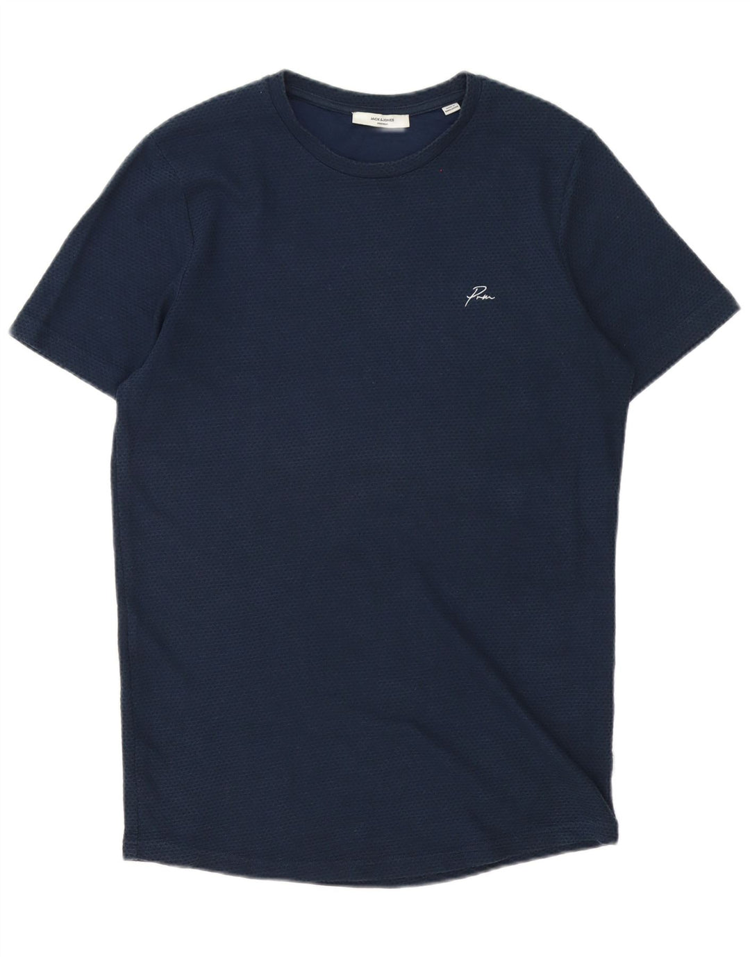 Jack & Jones Ανδρικό T-Shirt Top Βαμβακερό μεσαίο μπλε ναυτικό με στίγματα