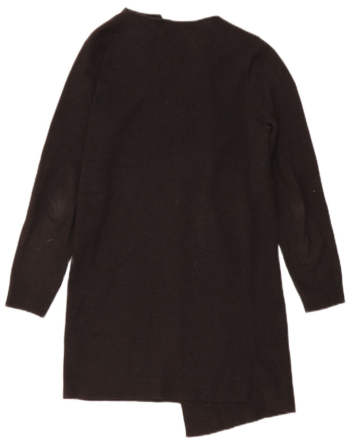 Marks & Spencer Γυναικείο Longline ανοιχτό πουλόβερ ζακέτα UK 10 Small Black