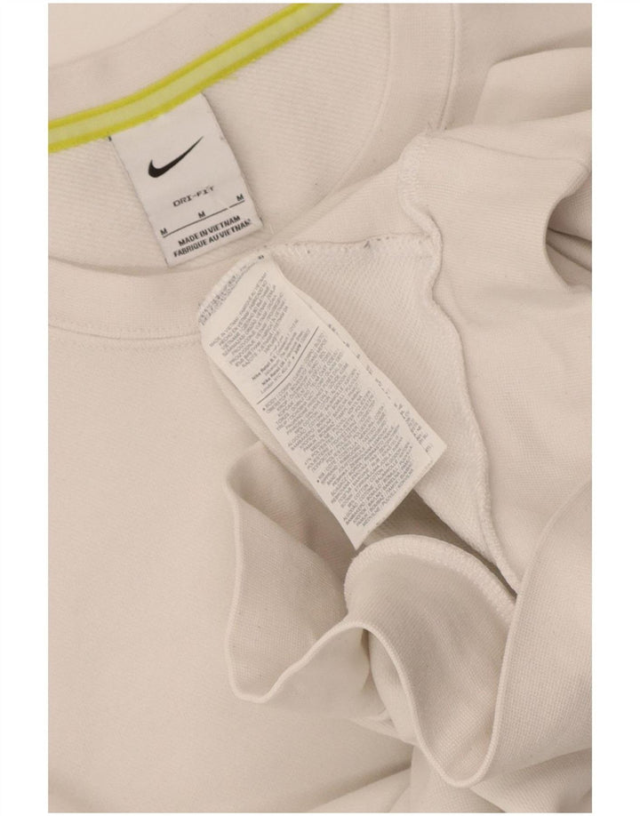 Ανδρικό φούτερ Nike Dri Fit Jumper, μεσαίο λευκό βαμβακερό