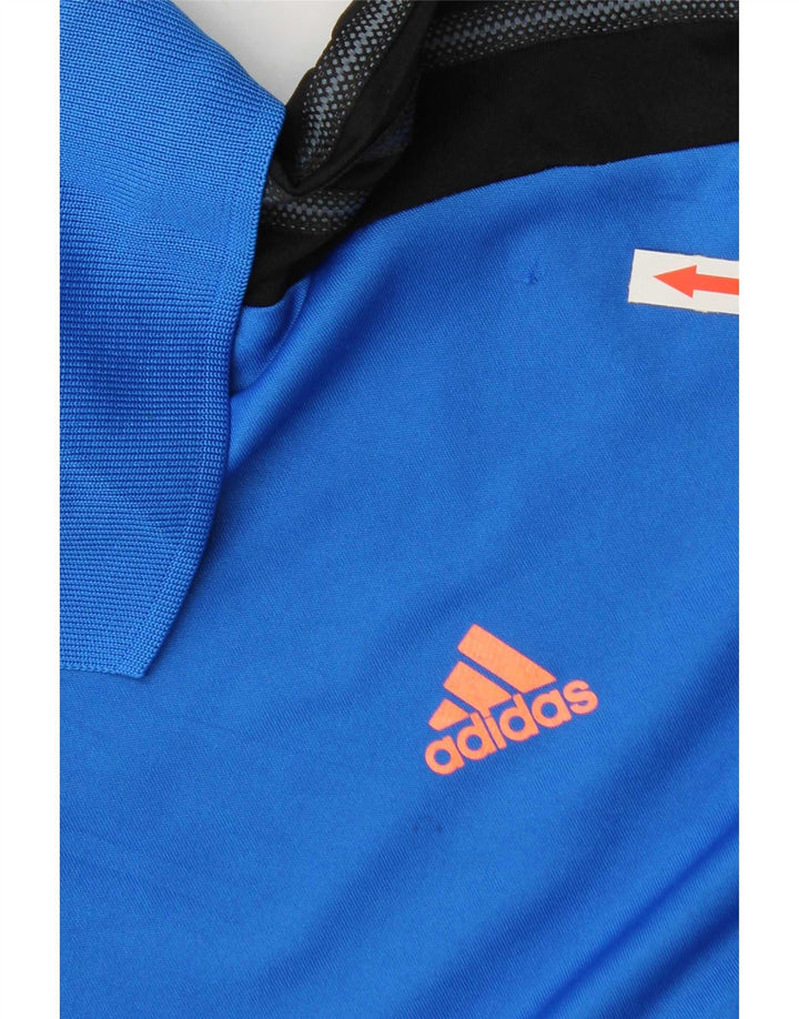 Ανδρικό πουκάμισο Adidas Climacool Polo 2XL Blue Colourblock Polyester