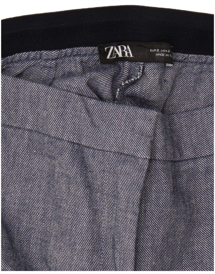 Zara Γυναικείο Slim παντελόνι Chino Small W26 L27 Blue