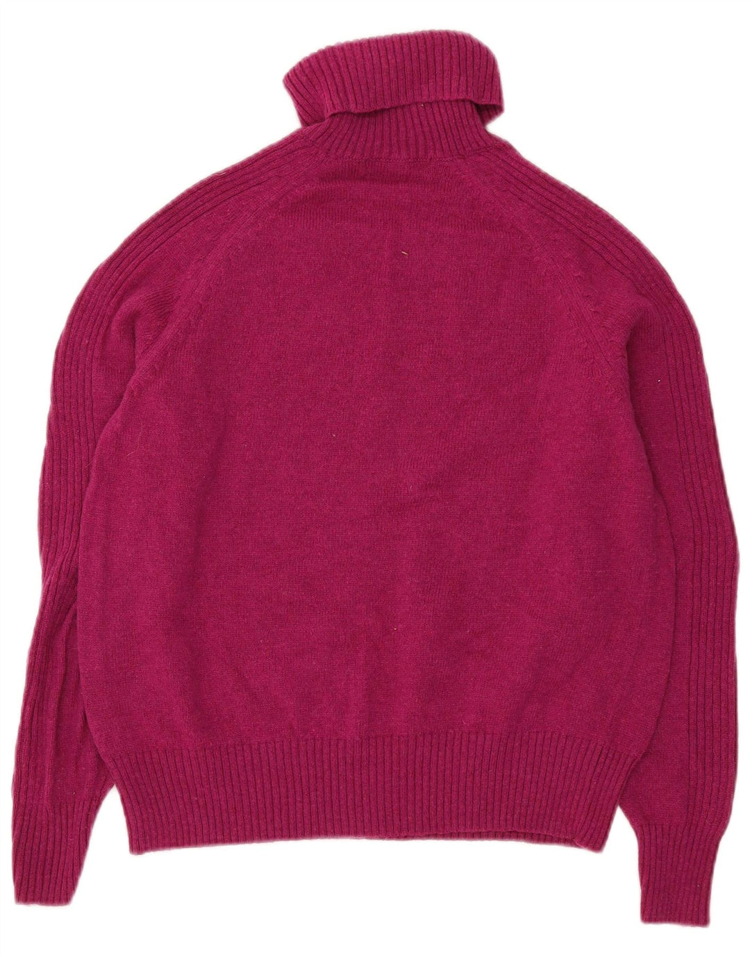 Marks & Spencer Γυναικείο πουλόβερ με ρολό λαιμόκοψη UK 16 Large Pink Lambswool