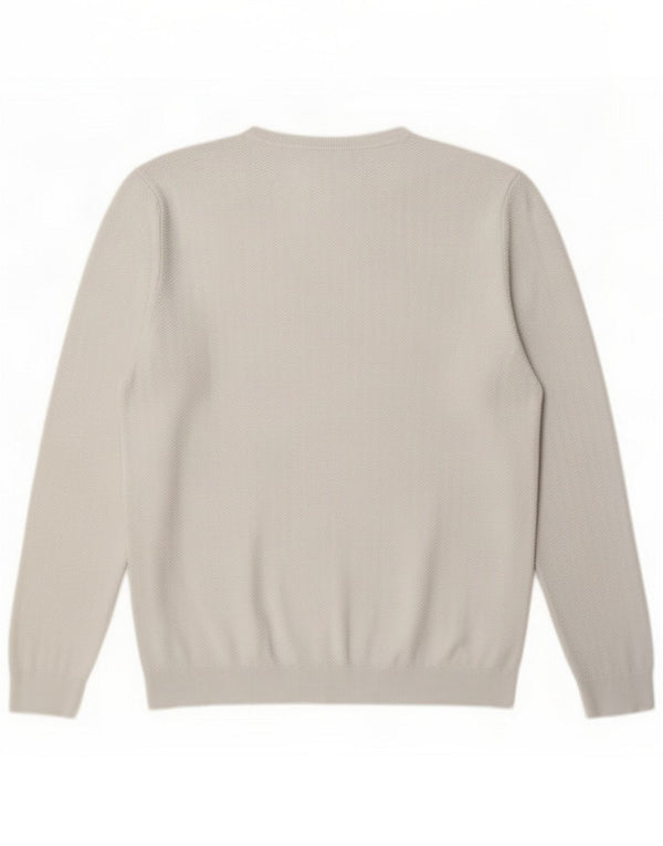 Jack & Jones Mens Crew Neck Jumper πουλόβερ Μεγάλο Λευκό