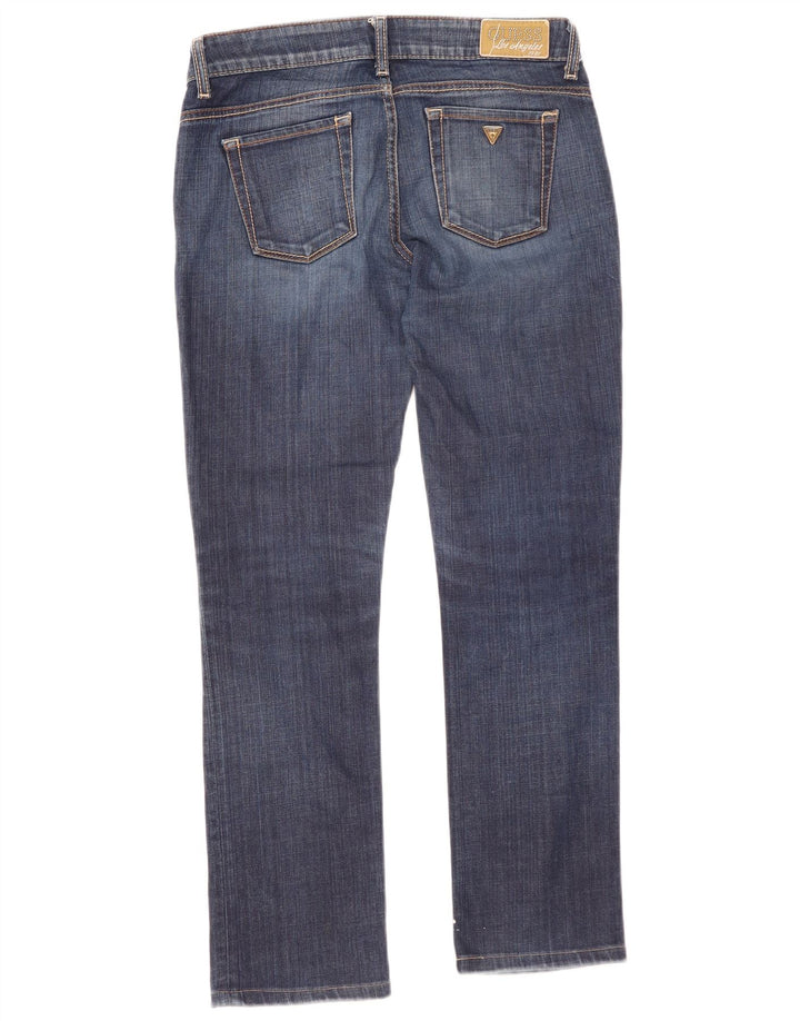 Guess Womens Slim Jeans W28 L28 Navy Blue Cotton